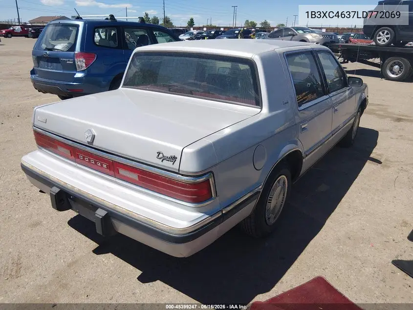 1990 Dodge Dynasty VIN: 1B3XC4637LD772069 Lot: 45399247