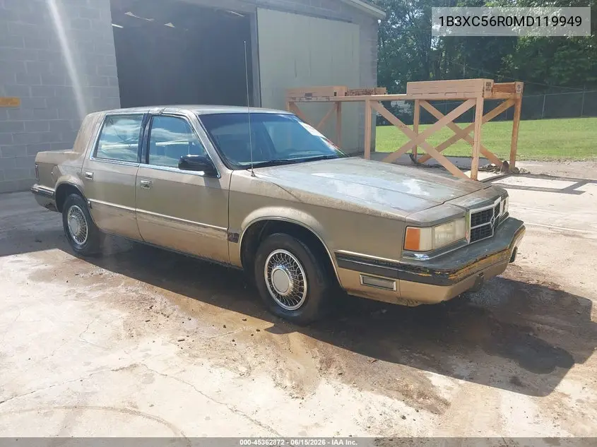1991 Dodge Dynasty Le VIN: 1B3XC56R0MD119949 Lot: 45362872