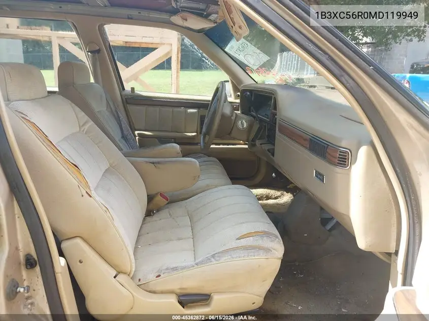 1991 Dodge Dynasty Le VIN: 1B3XC56R0MD119949 Lot: 45362872