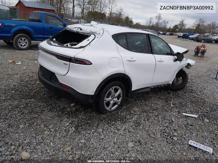 2023 Dodge Hornet Gt Plus Awd VIN: ZACNDFBN8P3A00992 Lot: 44865964