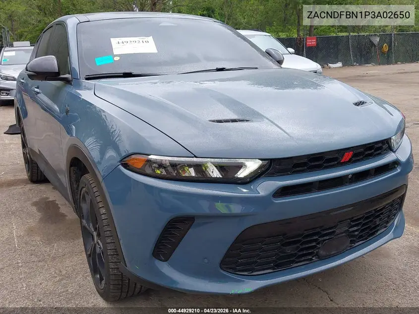 2023 Dodge Hornet Gt Plus Awd VIN: ZACNDFBN1P3A02650 Lot: 44929210