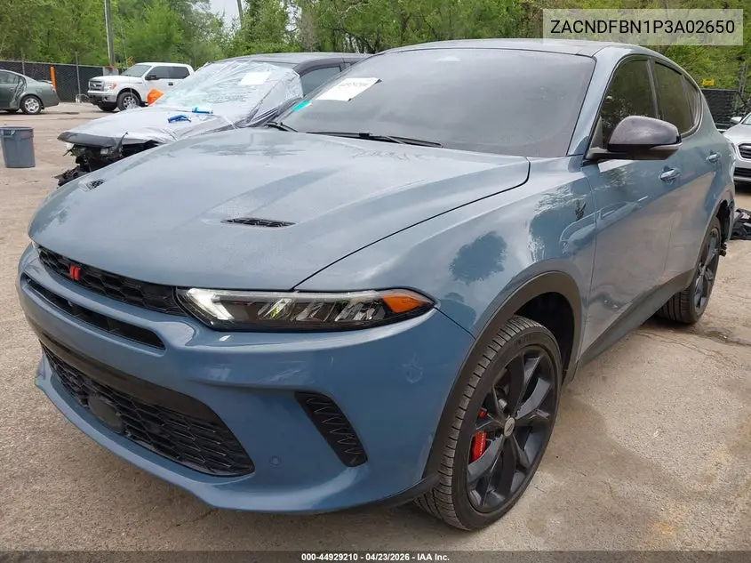 2023 Dodge Hornet Gt Plus Awd VIN: ZACNDFBN1P3A02650 Lot: 44929210