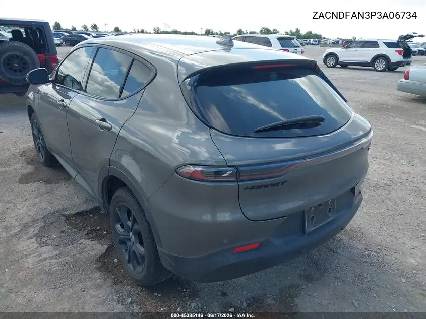 2023 Dodge Hornet Gt Awd VIN: ZACNDFAN3P3A06734 Lot: 45385146