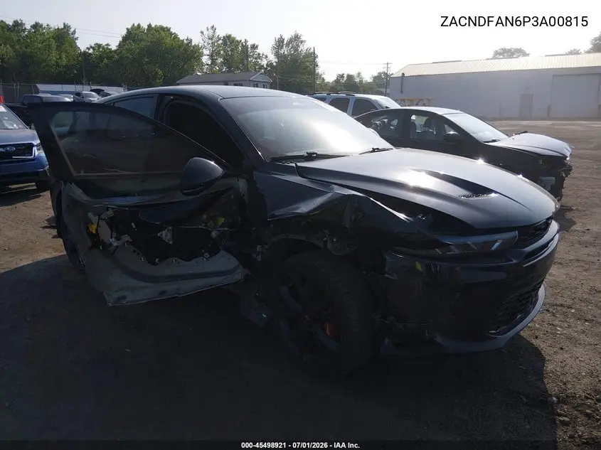 2023 Dodge Hornet Gt Awd VIN: ZACNDFAN6P3A00815 Lot: 45498921
