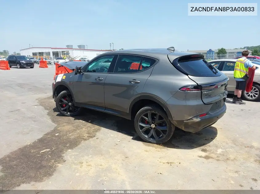 2023 Dodge Hornet Gt Awd VIN: ZACNDFAN8P3A00833 Lot: 45521936