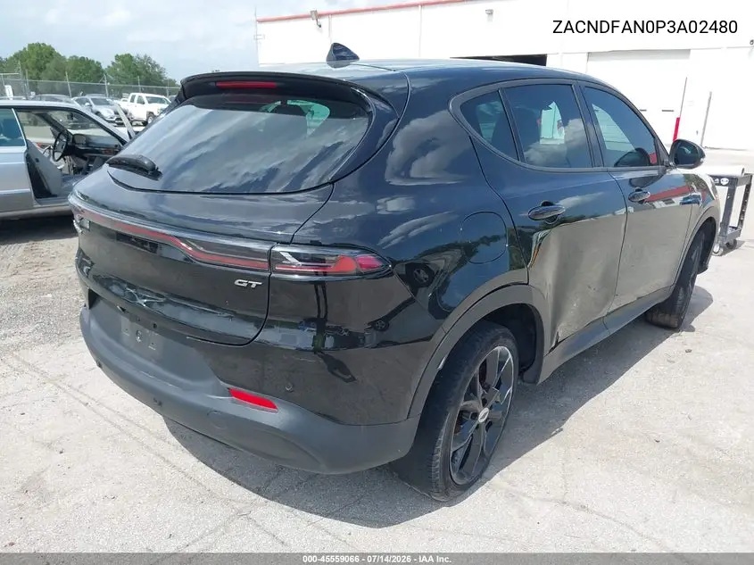 2023 Dodge Hornet Gt Awd VIN: ZACNDFAN0P3A02480 Lot: 45559066