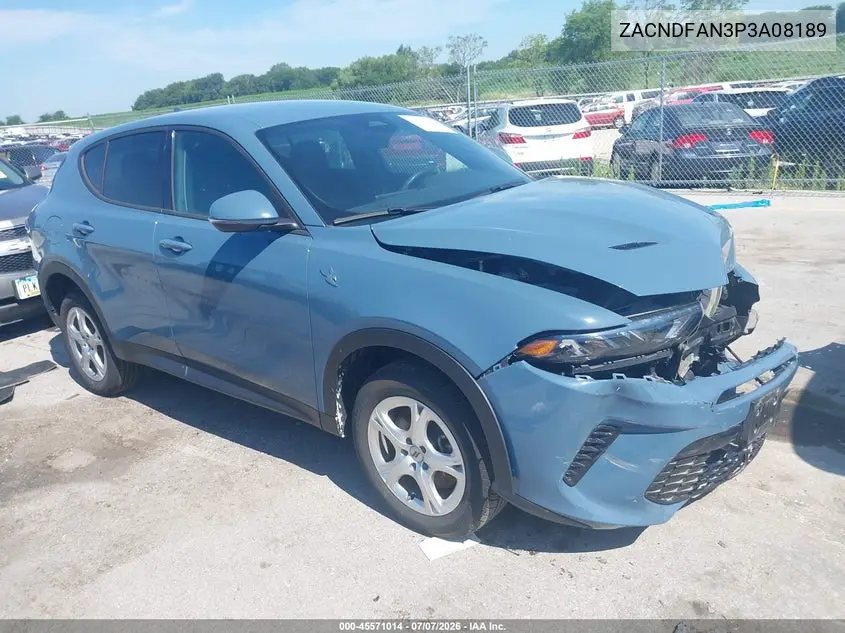 2023 Dodge Hornet Gt Awd VIN: ZACNDFAN3P3A08189 Lot: 45571014
