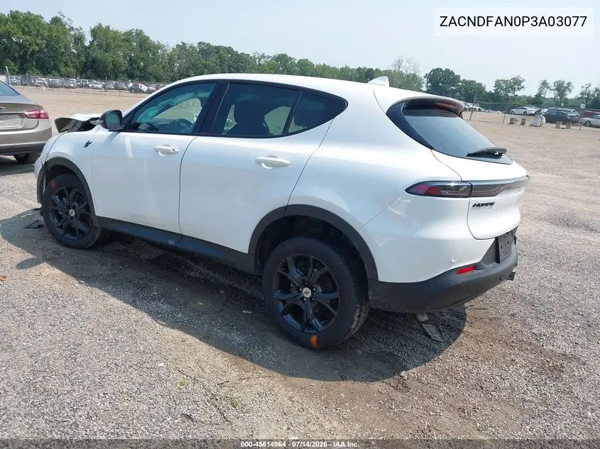 2023 Dodge Hornet Gt Awd VIN: ZACNDFAN0P3A03077 Lot: 45614964