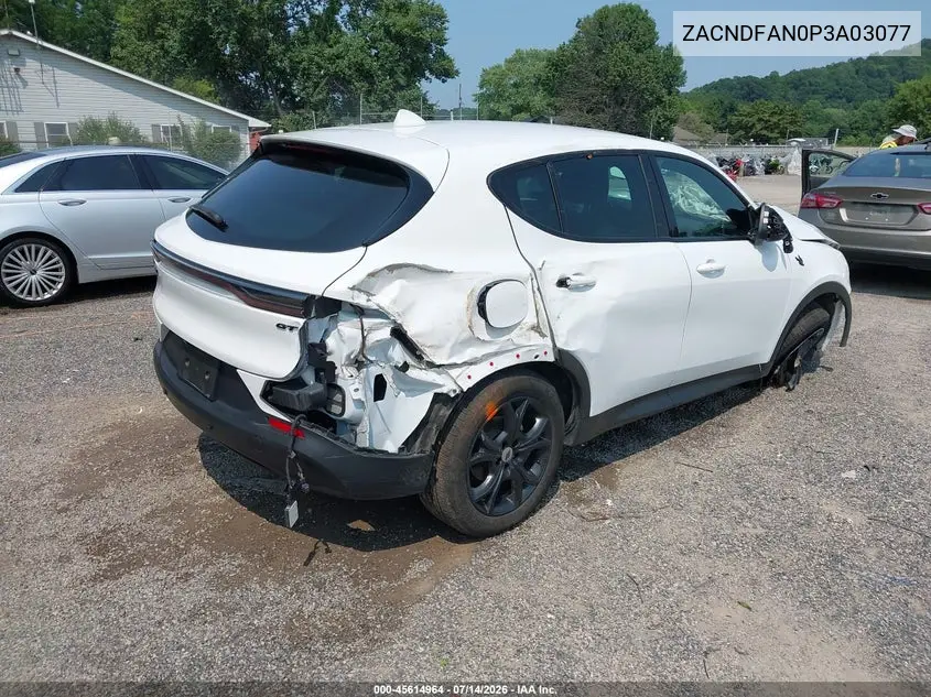 2023 Dodge Hornet Gt Awd VIN: ZACNDFAN0P3A03077 Lot: 45614964