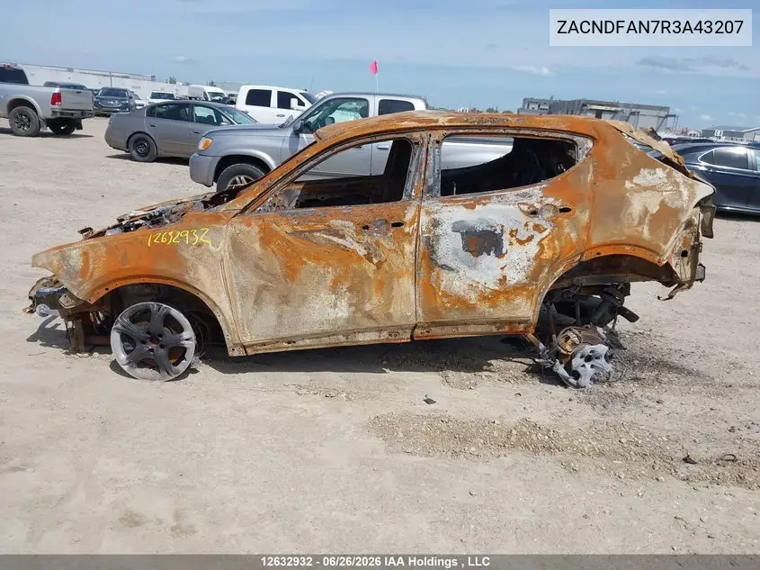 2024 Dodge Hornet Gt VIN: ZACNDFAN7R3A43207 Lot: 12632932
