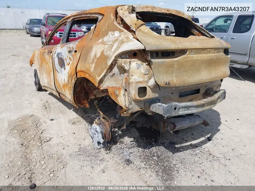 2024 Dodge Hornet Gt VIN: ZACNDFAN7R3A43207 Lot: 12632932
