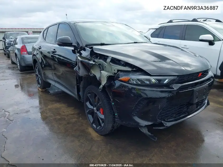 2024 Dodge Hornet Gt VIN: ZACNDFAN9R3A36887 Lot: 43753629