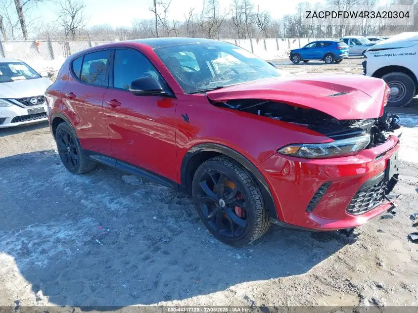 2024 Dodge Hornet R/T Plus Eawd VIN: ZACPDFDW4R3A20304 Lot: 44317725