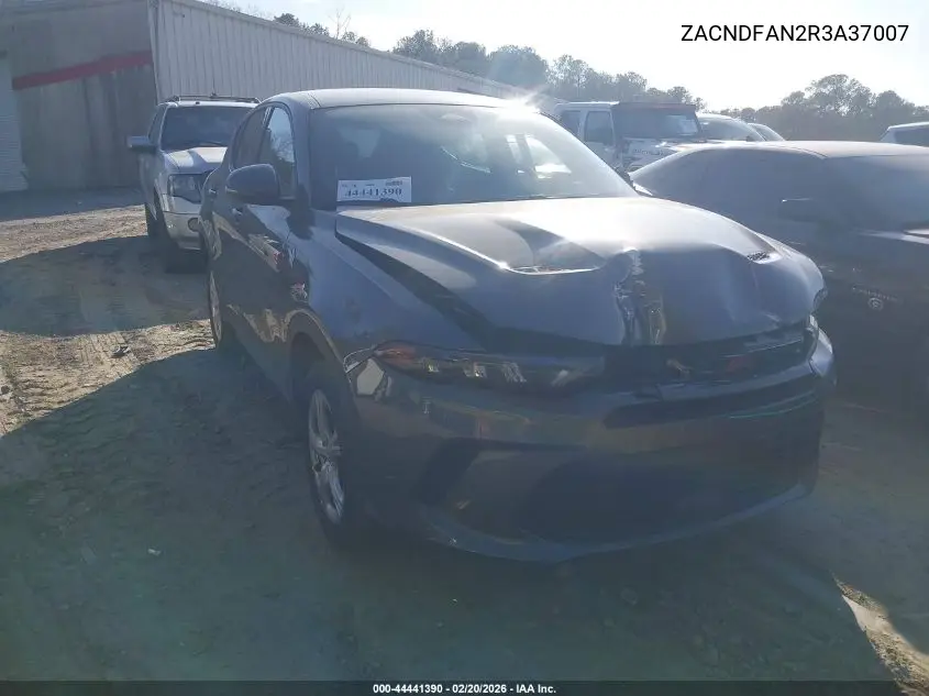 2024 Dodge Hornet Gt Awd VIN: ZACNDFAN2R3A37007 Lot: 44441390