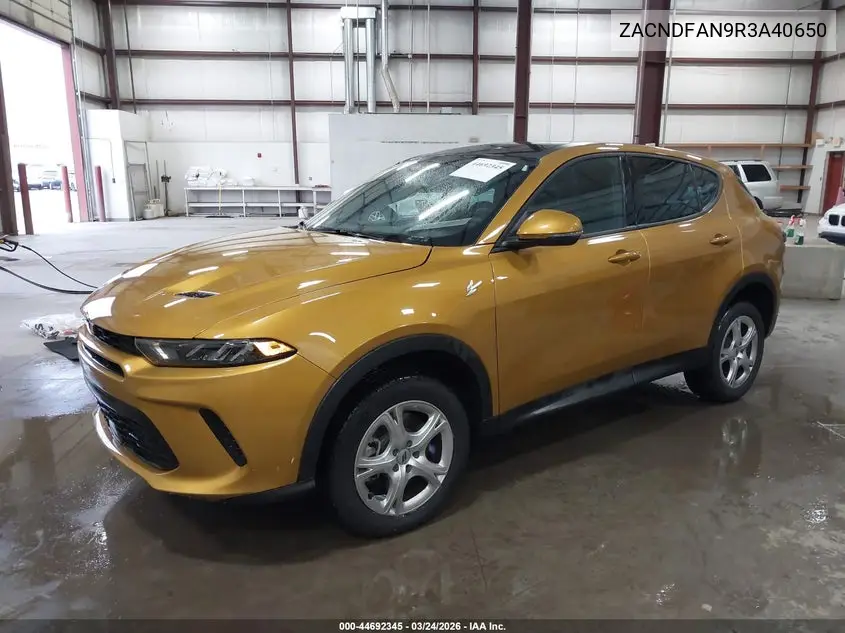 2024 Dodge Hornet Gt Plus Awd VIN: ZACNDFAN9R3A40650 Lot: 44692345