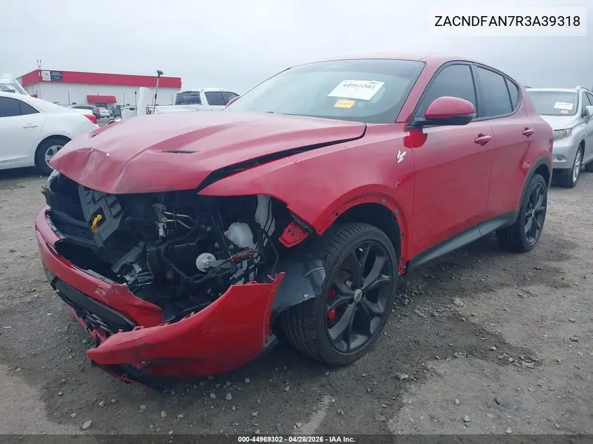 2024 Dodge Hornet Gt Awd VIN: ZACNDFAN7R3A39318 Lot: 44969302
