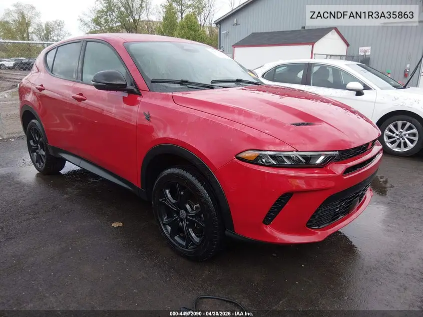 2024 Dodge Hornet Gt Awd VIN: ZACNDFAN1R3A35863 Lot: 44972090