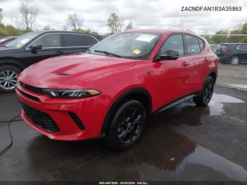 2024 Dodge Hornet Gt Awd VIN: ZACNDFAN1R3A35863 Lot: 44972090
