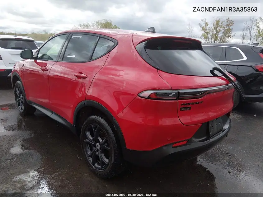 2024 Dodge Hornet Gt Awd VIN: ZACNDFAN1R3A35863 Lot: 44972090
