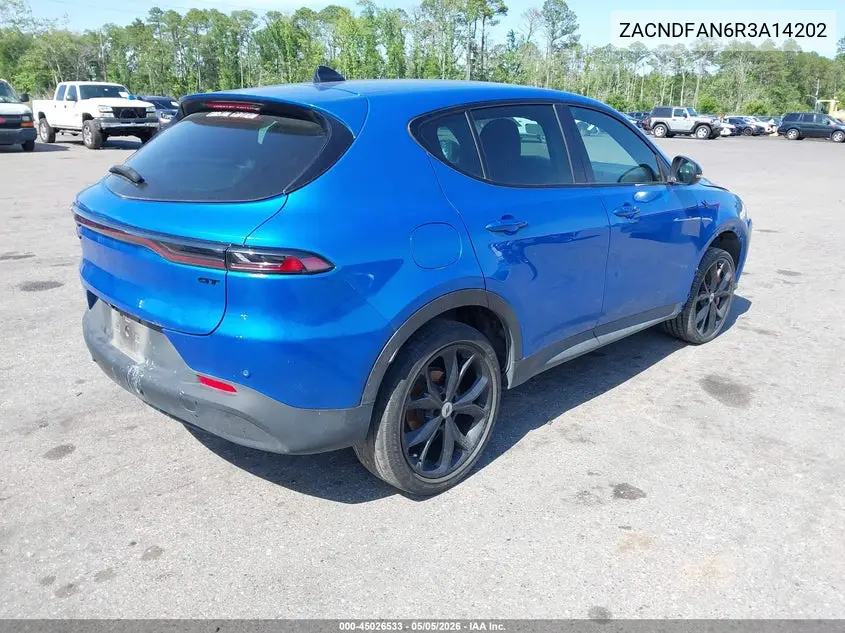 2024 Dodge Hornet Gt Awd VIN: ZACNDFAN6R3A14202 Lot: 45026533