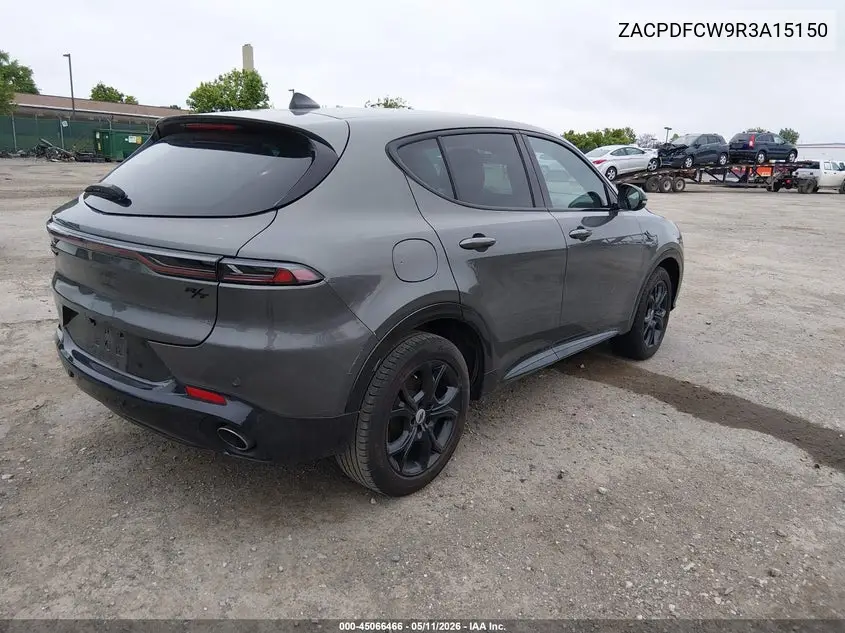 2024 Dodge Hornet R/T Eawd VIN: ZACPDFCW9R3A15150 Lot: 45066466