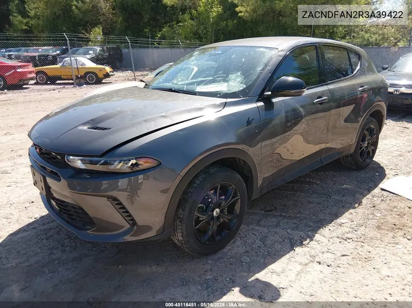 2024 Dodge Hornet Gt Awd VIN: ZACNDFAN2R3A39422 Lot: 45116451