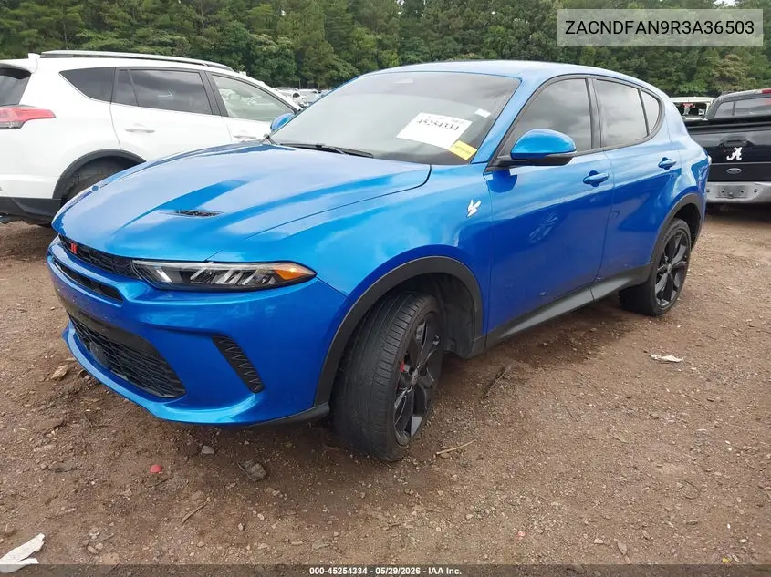 2024 Dodge Hornet Gt Awd VIN: ZACNDFAN9R3A36503 Lot: 45254334