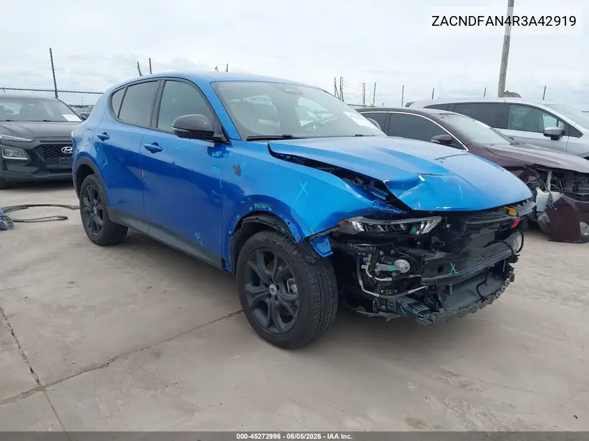 2024 Dodge Hornet Gt Awd VIN: ZACNDFAN4R3A42919 Lot: 45272996