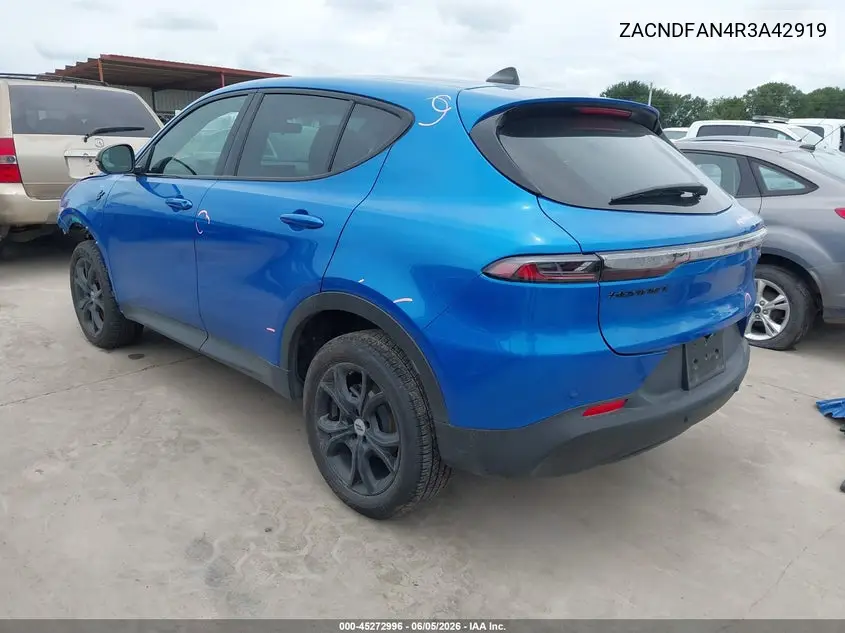 2024 Dodge Hornet Gt Awd VIN: ZACNDFAN4R3A42919 Lot: 45272996