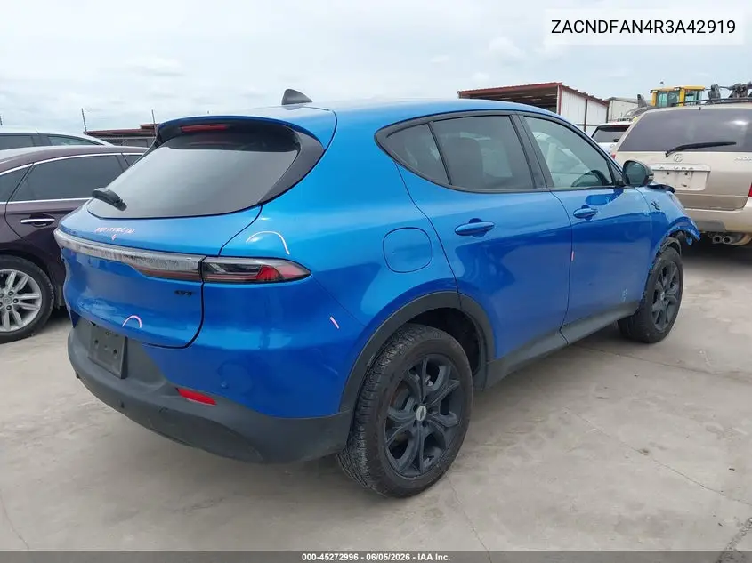 2024 Dodge Hornet Gt Awd VIN: ZACNDFAN4R3A42919 Lot: 45272996