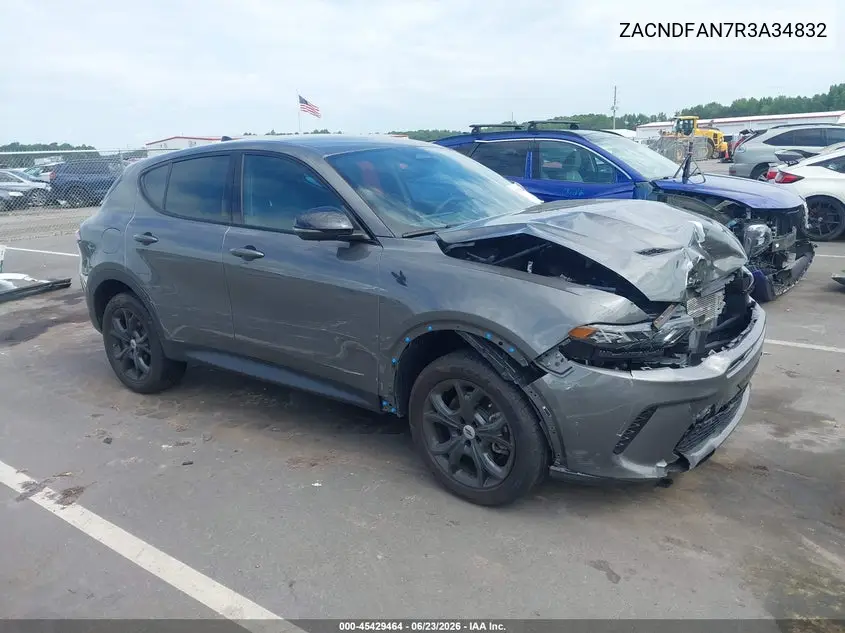 2024 Dodge Hornet Gt Awd VIN: ZACNDFAN7R3A34832 Lot: 45429464