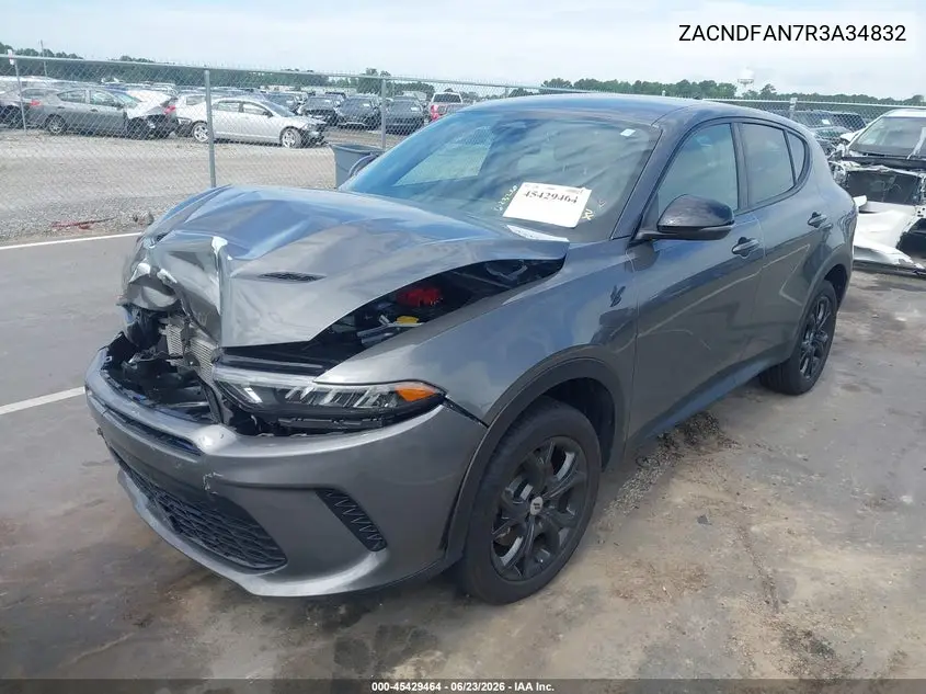 2024 Dodge Hornet Gt Awd VIN: ZACNDFAN7R3A34832 Lot: 45429464