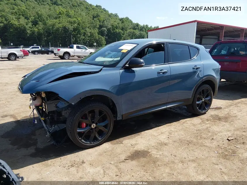 2024 Dodge Hornet Gt Awd VIN: ZACNDFAN1R3A37421 Lot: 45514544