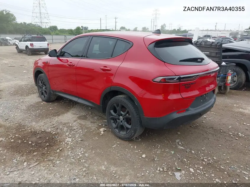 2024 Dodge Hornet Gt Plus Awd VIN: ZACNDFAN7R3A40355 Lot: 45526637