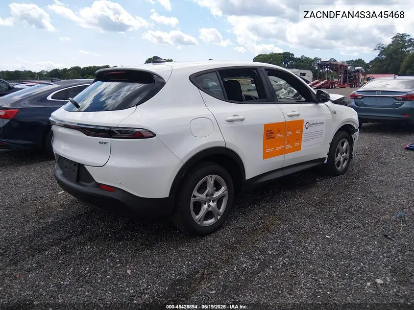 2025 Dodge Hornet Gt Awd VIN: ZACNDFAN4S3A45468 Lot: 45428894