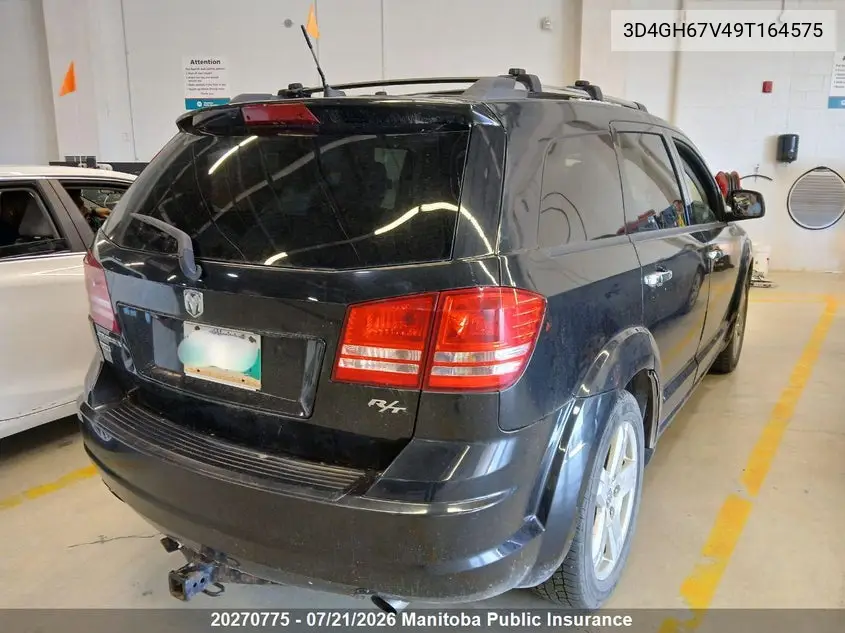 2009 Dodge Journey R/T VIN: 3D4GH67V49T164575 Lot: 20270775