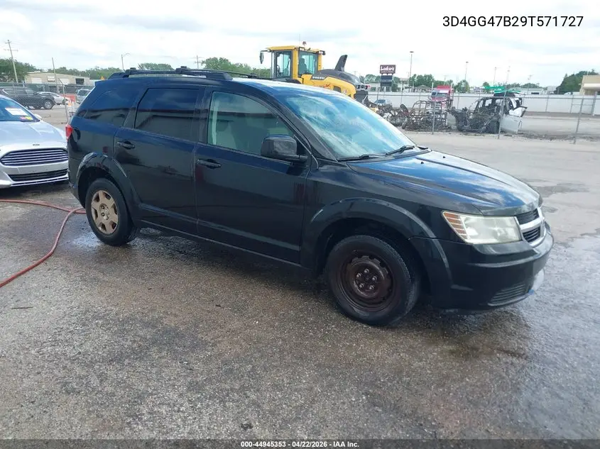 2009 Dodge Journey Se VIN: 3D4GG47B29T571727 Lot: 44945353