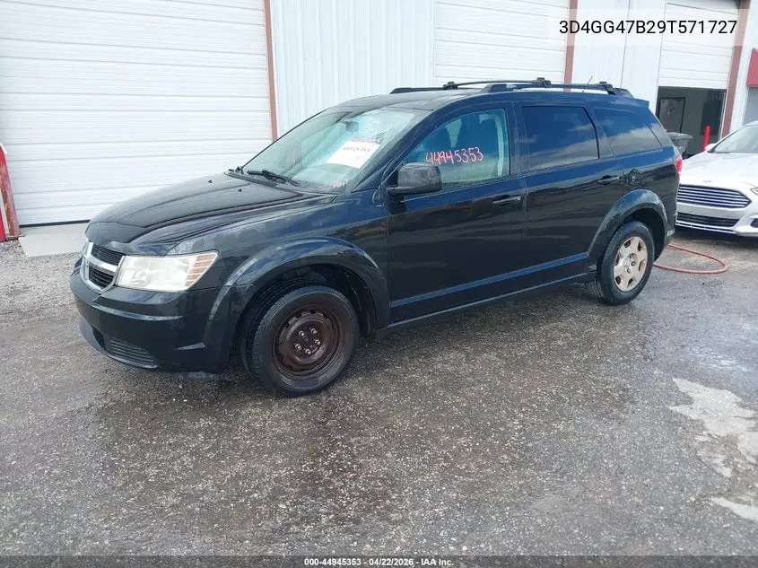 2009 Dodge Journey Se VIN: 3D4GG47B29T571727 Lot: 44945353