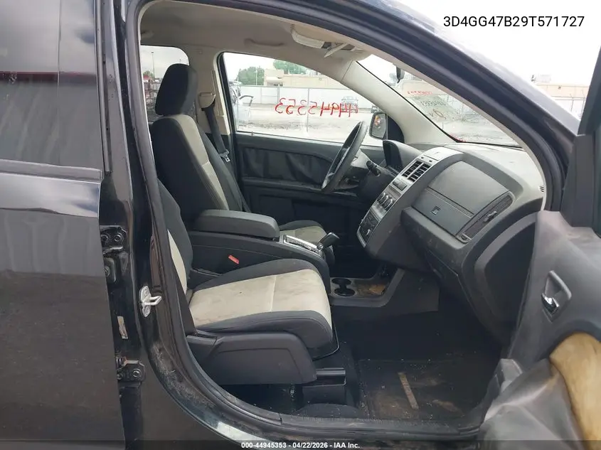 2009 Dodge Journey Se VIN: 3D4GG47B29T571727 Lot: 44945353
