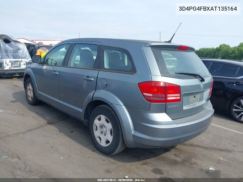 2010 Dodge Journey Se VIN: 3D4PG4FBXAT135164 Lot: 45315812