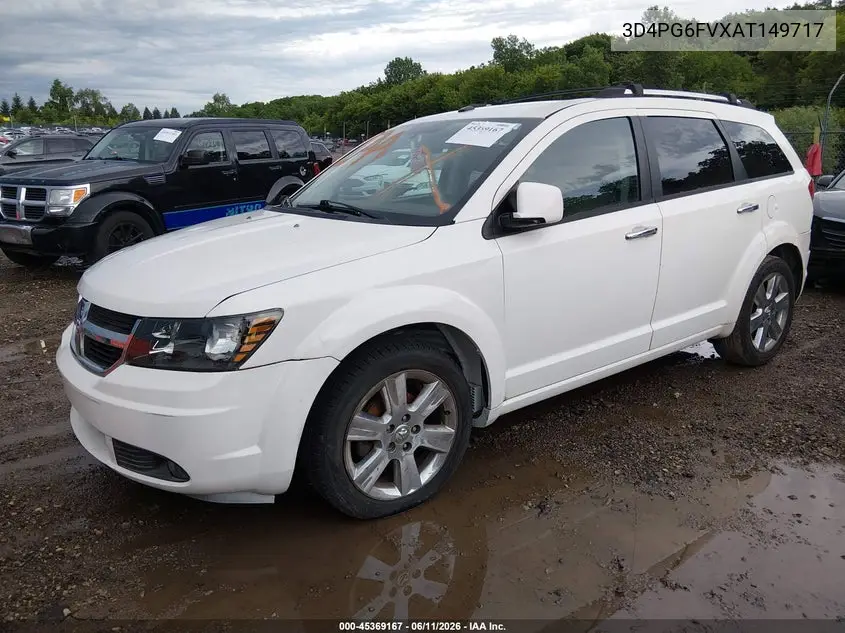 2010 Dodge Journey R/T VIN: 3D4PG6FVXAT149717 Lot: 45369167
