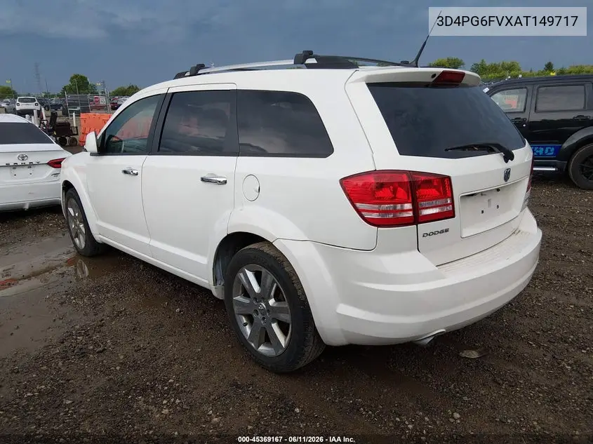 2010 Dodge Journey R/T VIN: 3D4PG6FVXAT149717 Lot: 45369167
