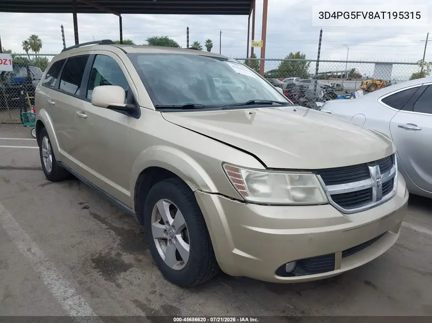 2010 Dodge Journey Sxt VIN: 3D4PG5FV8AT195315 Lot: 45686620