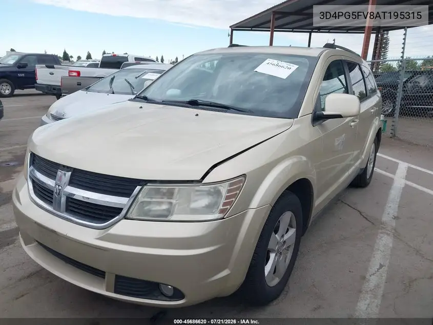 2010 Dodge Journey Sxt VIN: 3D4PG5FV8AT195315 Lot: 45686620