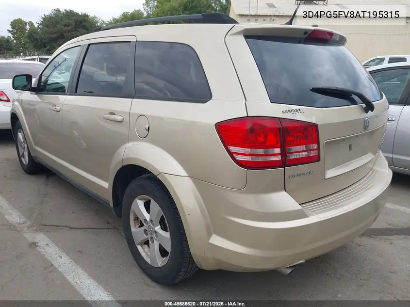 2010 Dodge Journey Sxt VIN: 3D4PG5FV8AT195315 Lot: 45686620