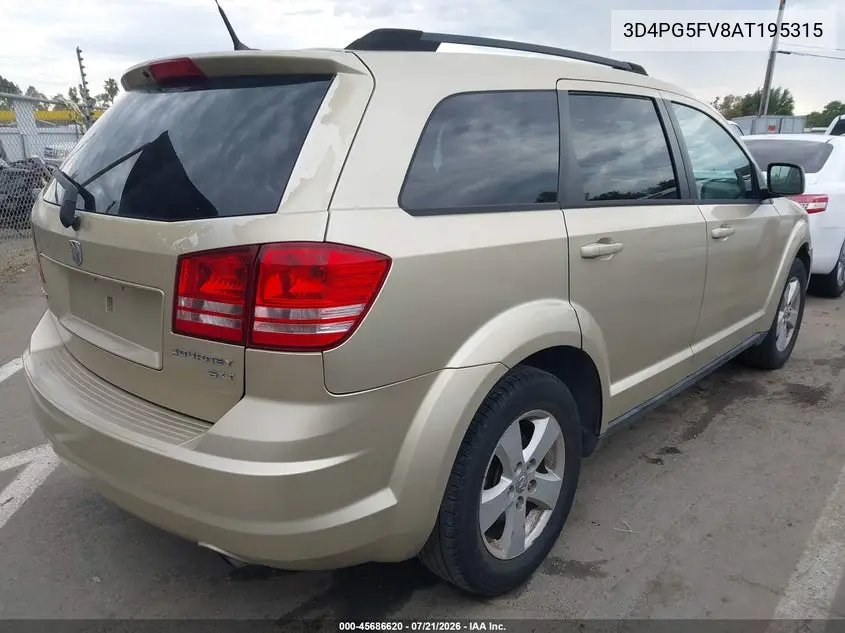 2010 Dodge Journey Sxt VIN: 3D4PG5FV8AT195315 Lot: 45686620