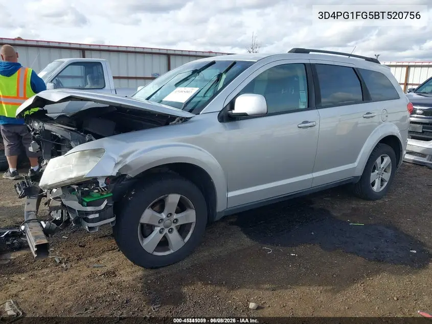 3D4PG1FG5BT520756 2011 Dodge Journey Mainstreet