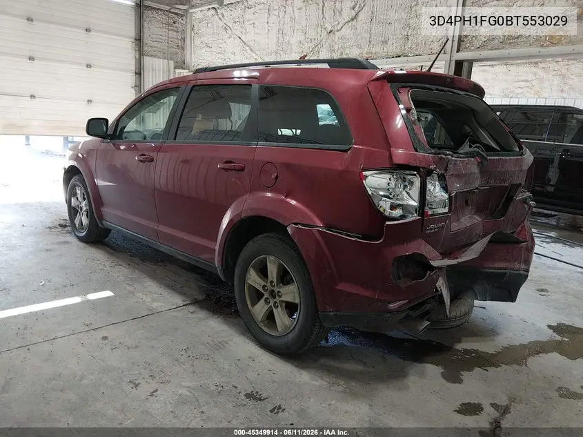 2011 Dodge Journey Mainstreet VIN: 3D4PH1FG0BT553029 Lot: 45349914