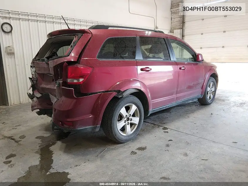 2011 Dodge Journey Mainstreet VIN: 3D4PH1FG0BT553029 Lot: 45349914