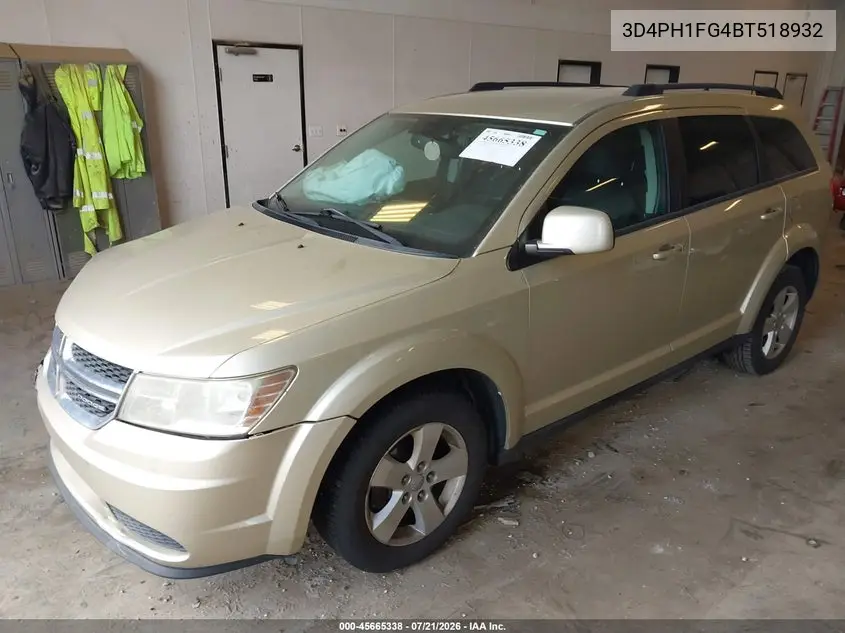 2011 Dodge Journey Mainstreet VIN: 3D4PH1FG4BT518932 Lot: 45665338